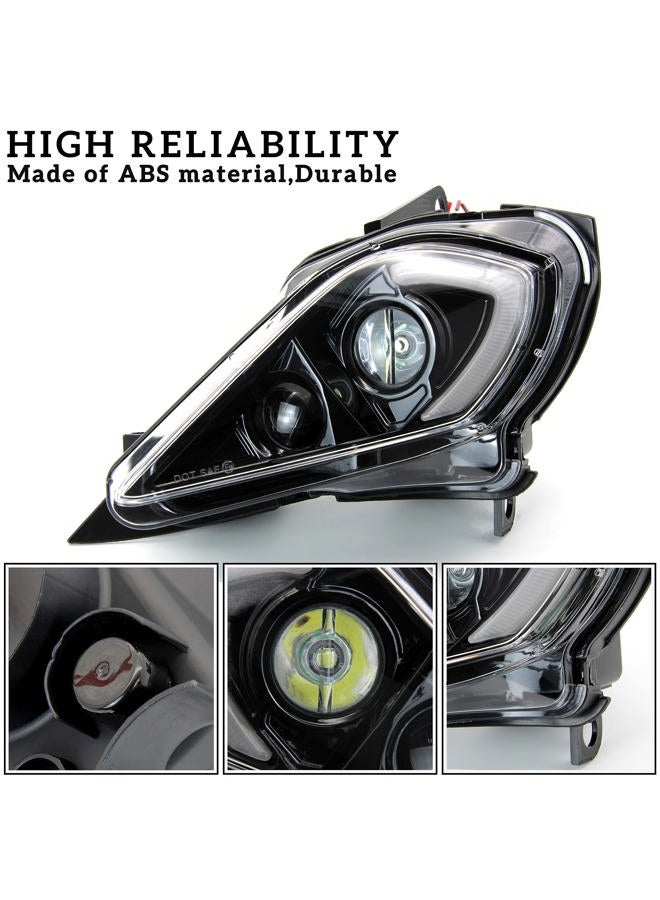 SAUTVS LED Headlights High Low Beam Head Lights Front Lamps DRL Turn Signal Light for Yamaha YFZ 450 YFZ450R YFZ450X Wolverine 450 350 Raptor 250 350 Raptor 700 2006-2022 Accessories (2PCS) - Image 3