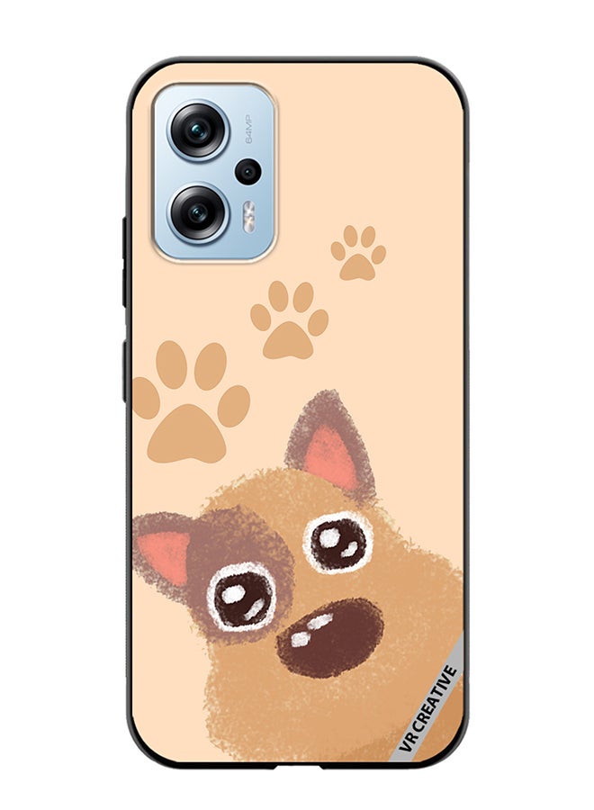 VR CREATIVE Protective Case Cover For Xiaomi Poco X4 GT Cute Doggie Design Multicolour - Image 1