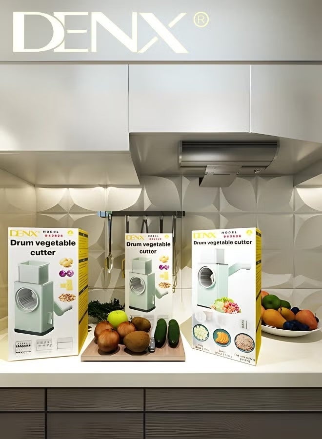 Denx Multi-Functional 3-in-1 Vegetable Chopper, Manual Potato and Vegetable Slicer, Cheese Grater, Cutter, and Chopper - Perfect for Professional and Home Use, Comfortable, Fast, and Exceptional by DX2526 - Image 1