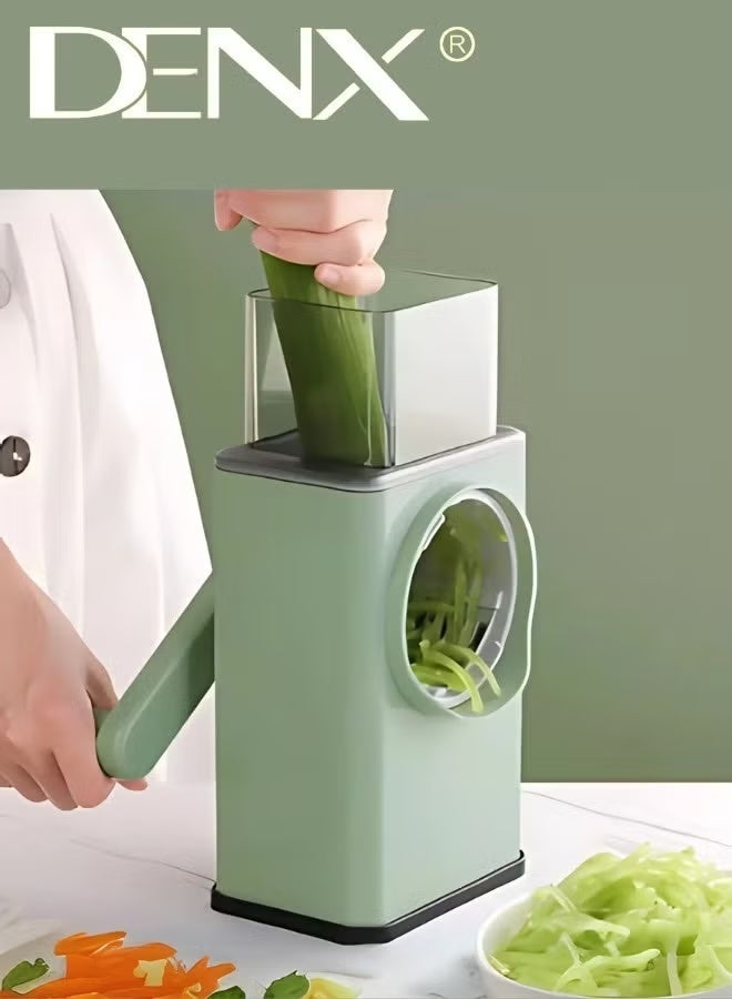 Denx Multi-Functional 3-in-1 Vegetable Chopper, Manual Potato and Vegetable Slicer, Cheese Grater, Cutter, and Chopper - Perfect for Professional and Home Use, Comfortable, Fast, and Exceptional by DX2526 - Image 4