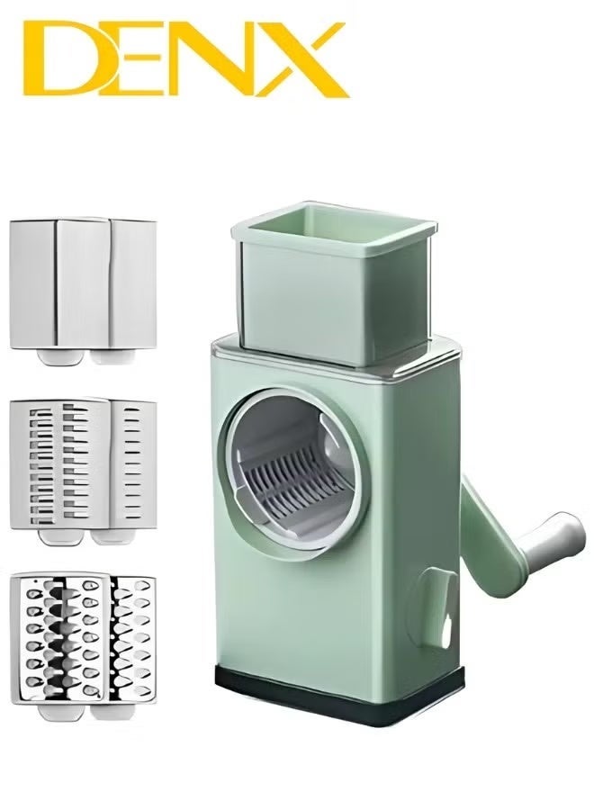 Denx Multi-Functional 3-in-1 Vegetable Chopper, Manual Potato and Vegetable Slicer, Cheese Grater, Cutter, and Chopper - Perfect for Professional and Home Use, Comfortable, Fast, and Exceptional by DX2526 - Image 5