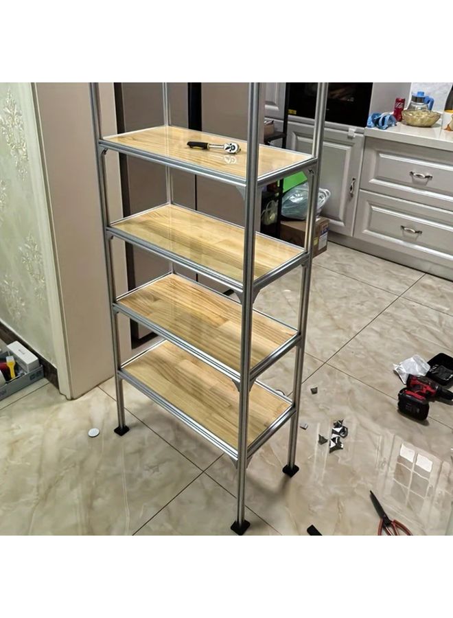 Silver 8Pcs Aluminum Panel Bracket 80mm for 2020 3030 4040 T Slot Profile Frame Connector - Image 3