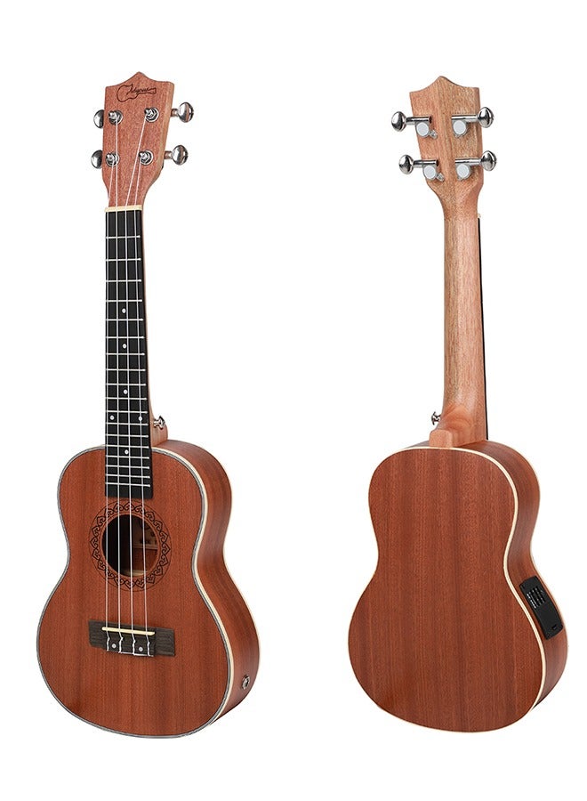 Jidyous Concert  Ukelele 23-Inch Wood Ukulele Built-in Equalizer Kit With Carry Bag - Image 5