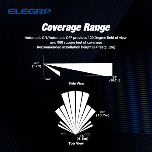 ELEGRP Single Pole Occupancy Motion Sensor Light Switch, Need Grounding Wire No Neutral Wire, 120° Sensor Coverage PIR Infrared Motion Activated, for CFL/LED/Incandescent Bulb, UL,1 Pack, Matte White - Image 3
