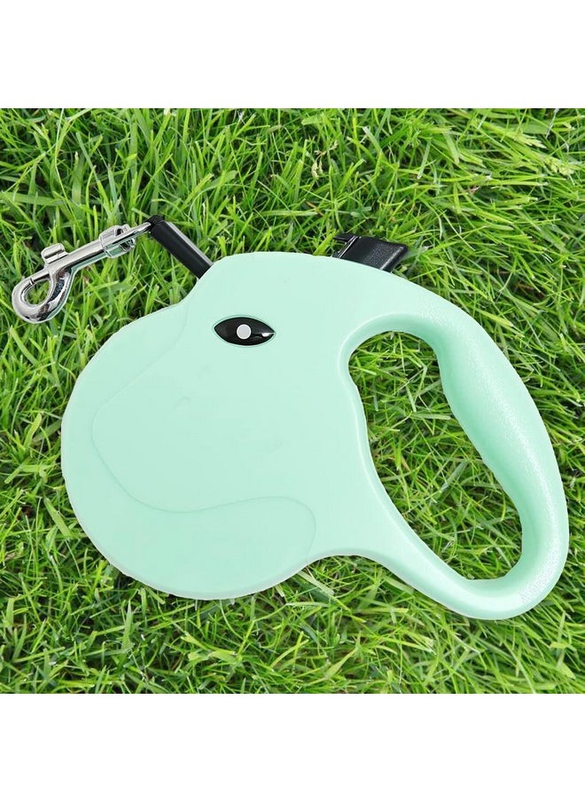 Hearts - Retractable Dog Leash|One Button Break With Safety Lock|Automatic & Non-Slip Handle|Windog-1092|Soft Padded Handle For Comfortable Grip|Pet Training & Walking Accessory|Green - Image 1