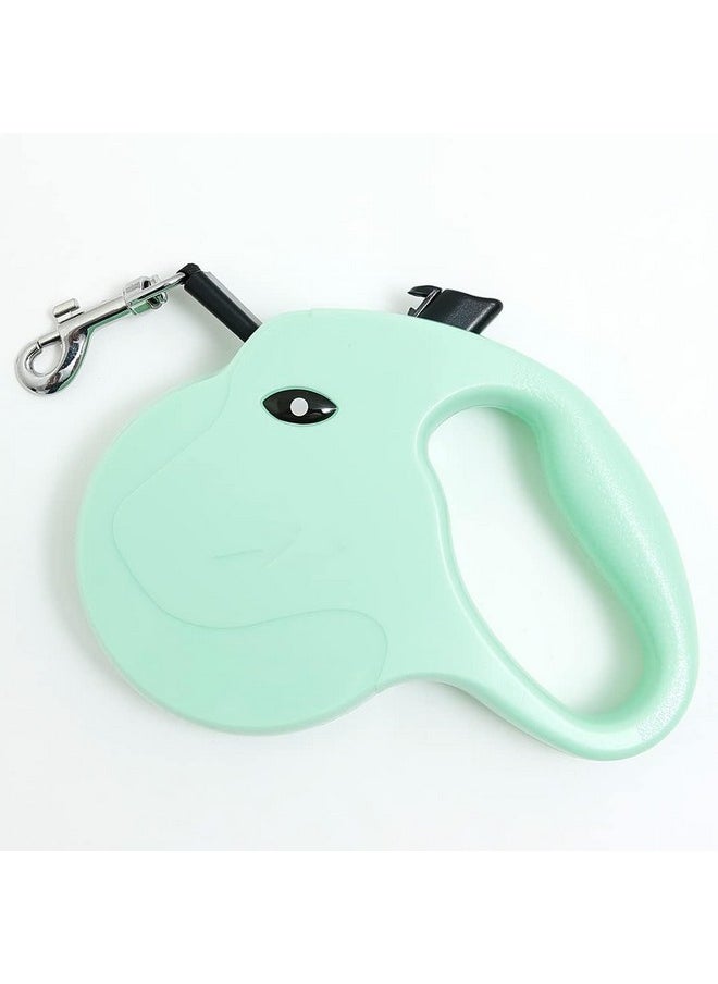 Hearts - Retractable Dog Leash|One Button Break With Safety Lock|Automatic & Non-Slip Handle|Windog-1092|Soft Padded Handle For Comfortable Grip|Pet Training & Walking Accessory|Green - Image 1
