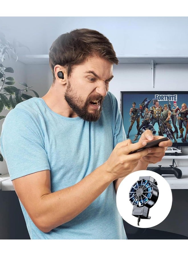 مبرد جوال للالعاب، مروحة تبريد للهاتف الخلوي لموبايل ايفون وسامسونج وموتو، مبرد الجوال للالعاب والافلام - Image 4