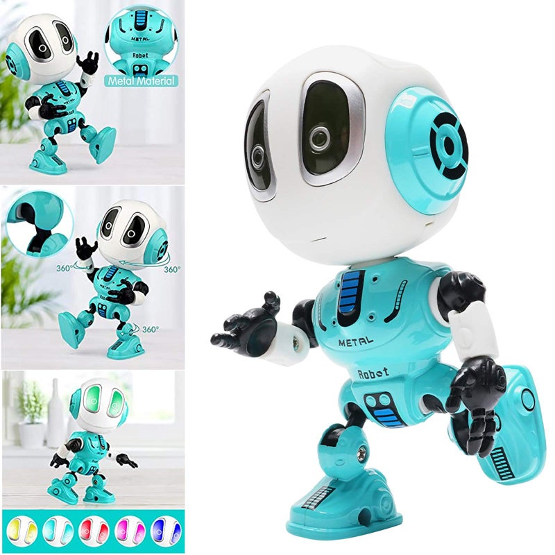 MING YING 66 Talking Robot for Kids Toys - Mini Robot Toys That Repeats What You Say, Robot Toys for 4 5 6 Year Old Girls and Boys, Stocking Stuffers for Boys and Girls (Blue) - Image 4