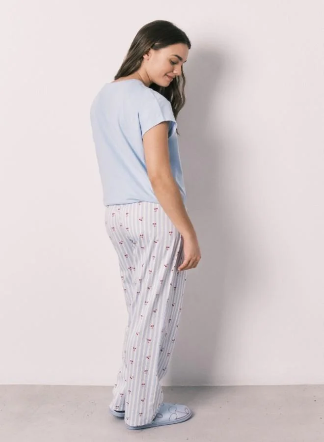 women'secret  Cotton short sleeve long pyjamas MICKEY for Women | Best Price UAE