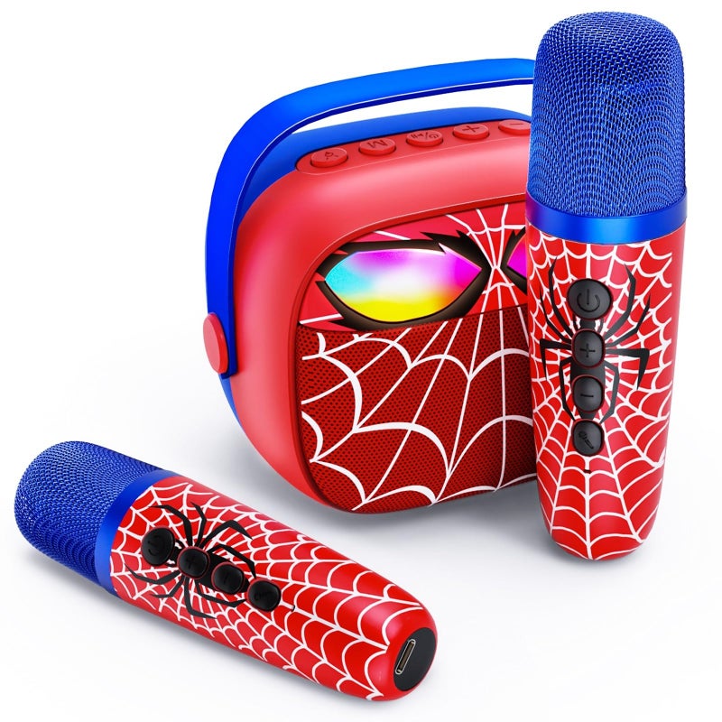 Innofans Mini Karaoke Machine For Kids Ages 3-12: Portable Bluetooth Speaker With 2 Wireless Microphone  Led Light Show For Kids 3 4 5 6 7 8 9 10 Year Old Boys Girls Toys Easter Birthday Gifts Toddler - Image 1