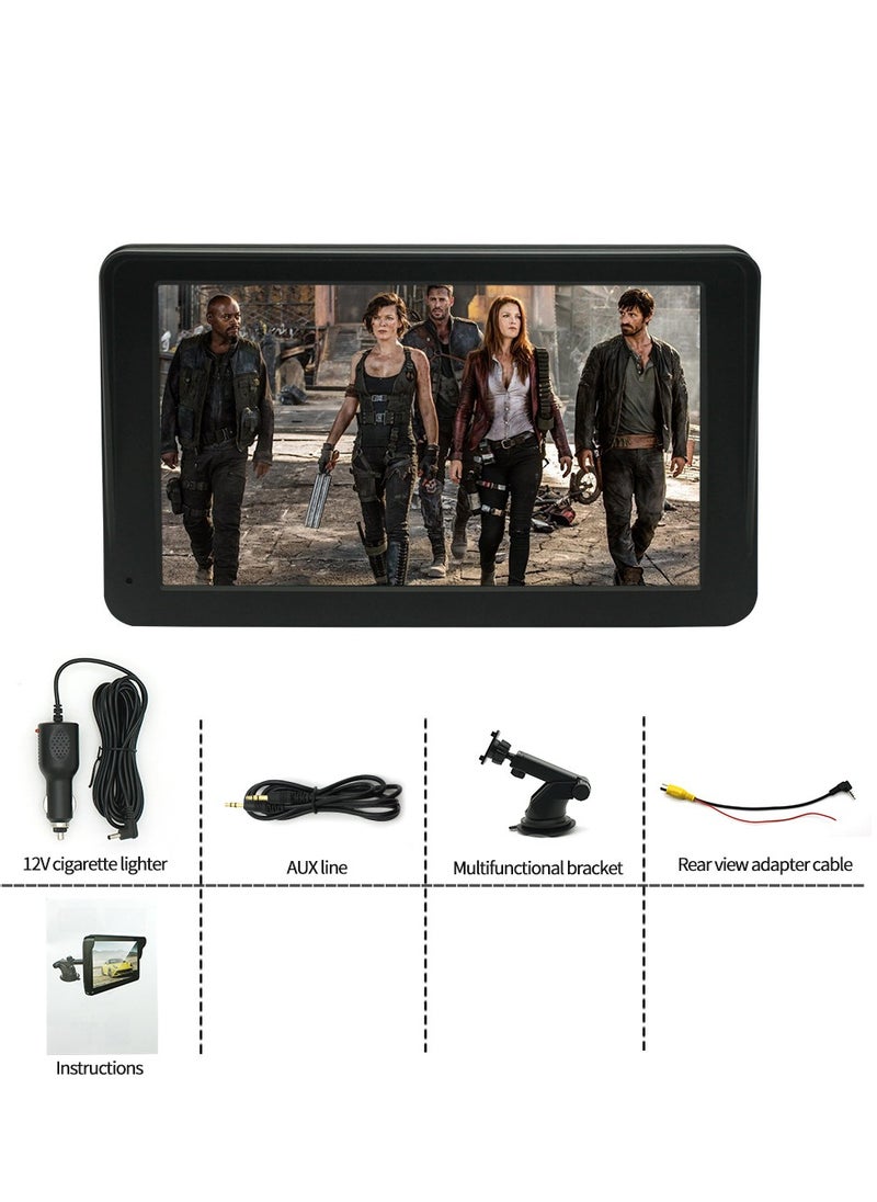 Furtey - 7 Inch Car Bluetooth Stereo MP5 Player , PND car navigation , FM Radio , Touch Screen Support Carplay , Auto Phone Link , Reversing Assist U-Disk/TF Card with Adjustable Bracket , Magnetic design - Image 1
