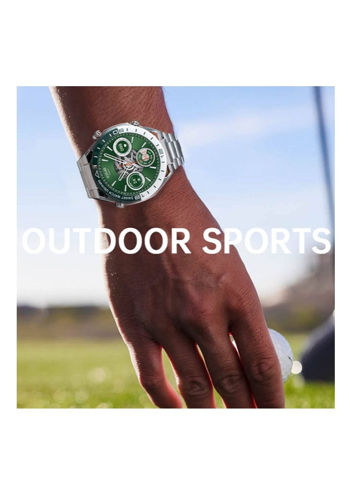 Unisex Bluetooth SmartWatch, Call Information Synchronization, Dial Pad, Support Bluetooth Calls, 1.53-Inch High-Definition Screen Full-Screen Touch, IP67 Waterproof, Magnetic Charging, Sports Health Monitoring, RT SK41
