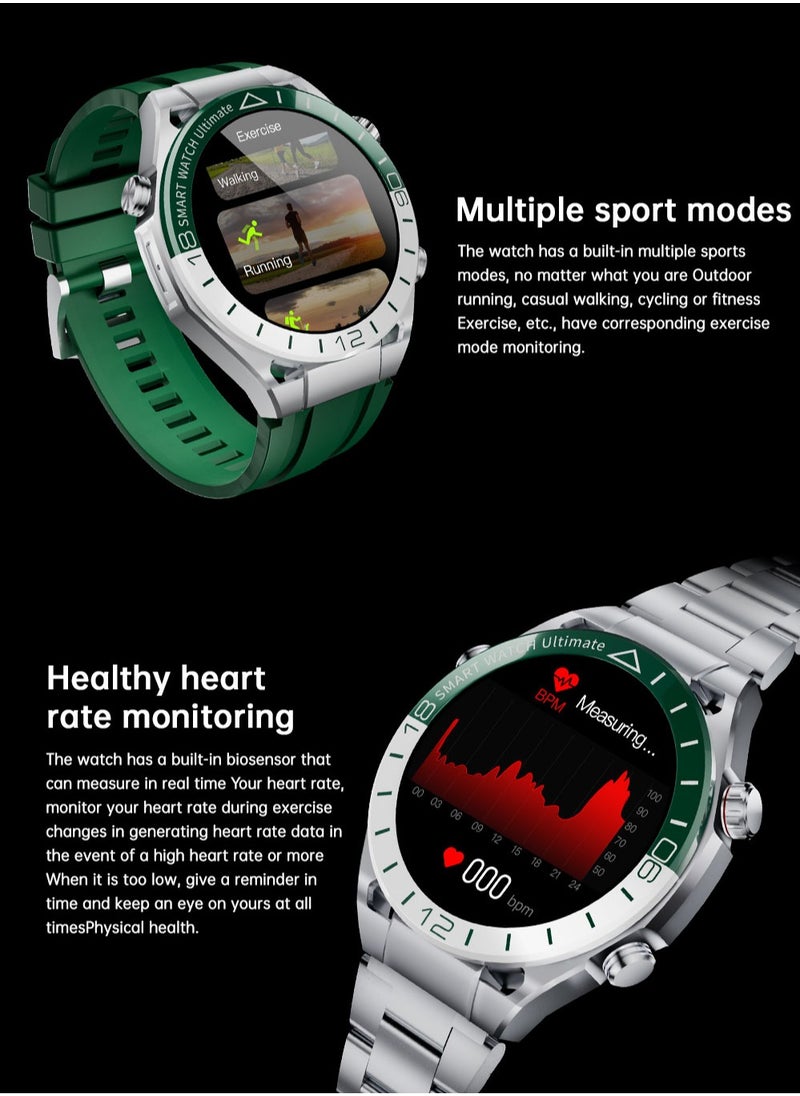 Unisex Bluetooth SmartWatch, Call Information Synchronization, Dial Pad, Support Bluetooth Calls, 1.53-Inch High-Definition Screen Full-Screen Touch, IP67 Waterproof, Magnetic Charging, Sports Health Monitoring, RT SK41