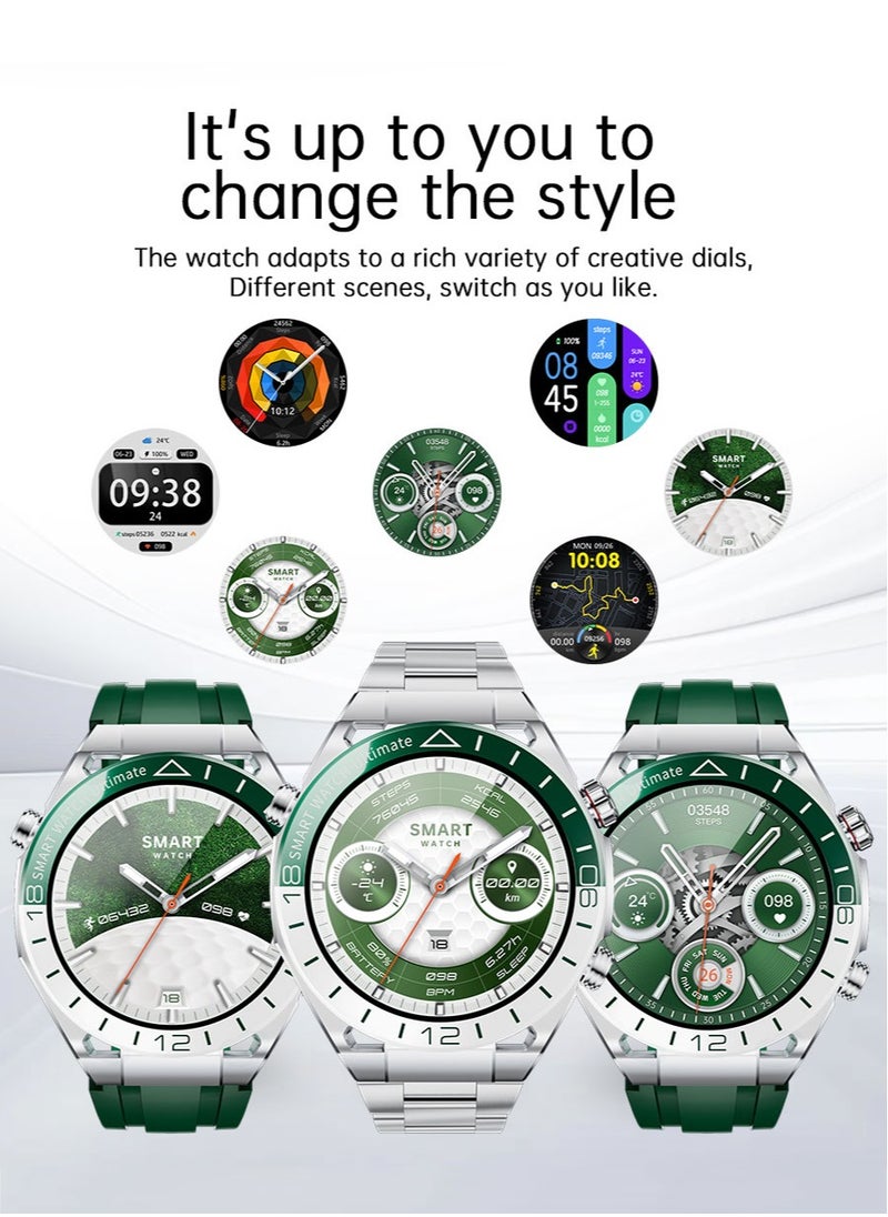 Unisex Bluetooth SmartWatch, Call Information Synchronization, Dial Pad, Support Bluetooth Calls, 1.53-Inch High-Definition Screen Full-Screen Touch, IP67 Waterproof, Magnetic Charging, Sports Health Monitoring, RT SK41
