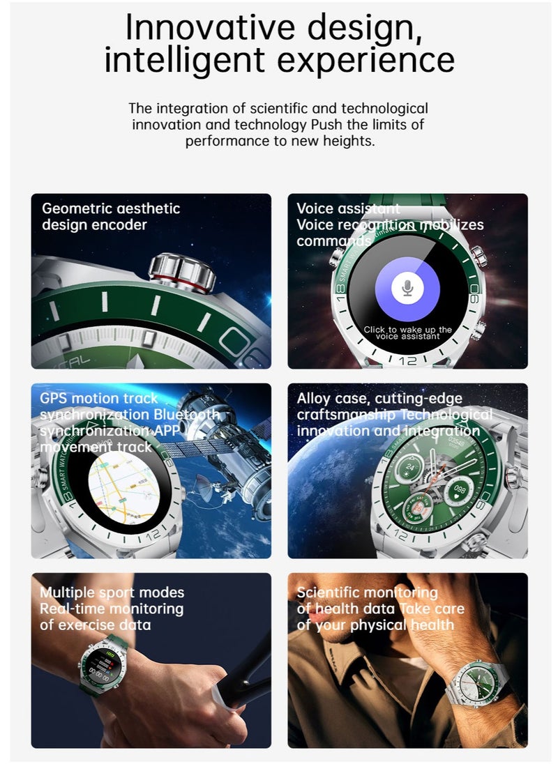 Unisex Bluetooth SmartWatch, Call Information Synchronization, Dial Pad, Support Bluetooth Calls, 1.53-Inch High-Definition Screen Full-Screen Touch, IP67 Waterproof, Magnetic Charging, Sports Health Monitoring, RT SK41