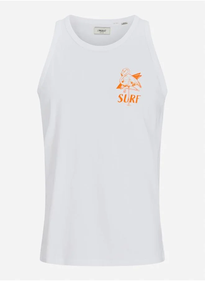 برودكت Produkt Graphic Print Round Neck Tank