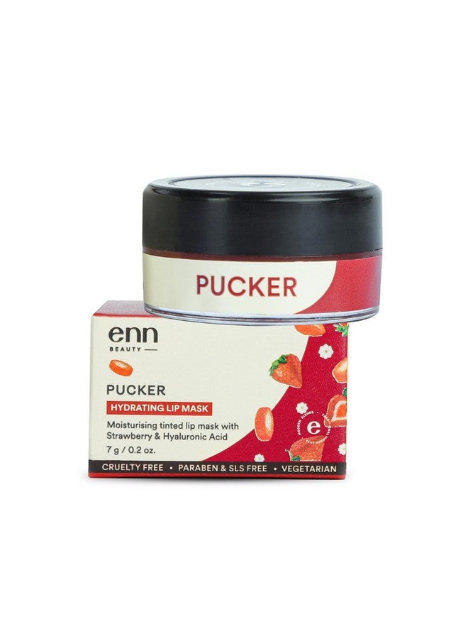 Enn Pucker Hydrating Lip Balm/Mask For Dark Lips, Brightening Dark Lips, Tinted Lip Balm For Women & Men For Dry & Chapped Lips, 7gm - Image 1