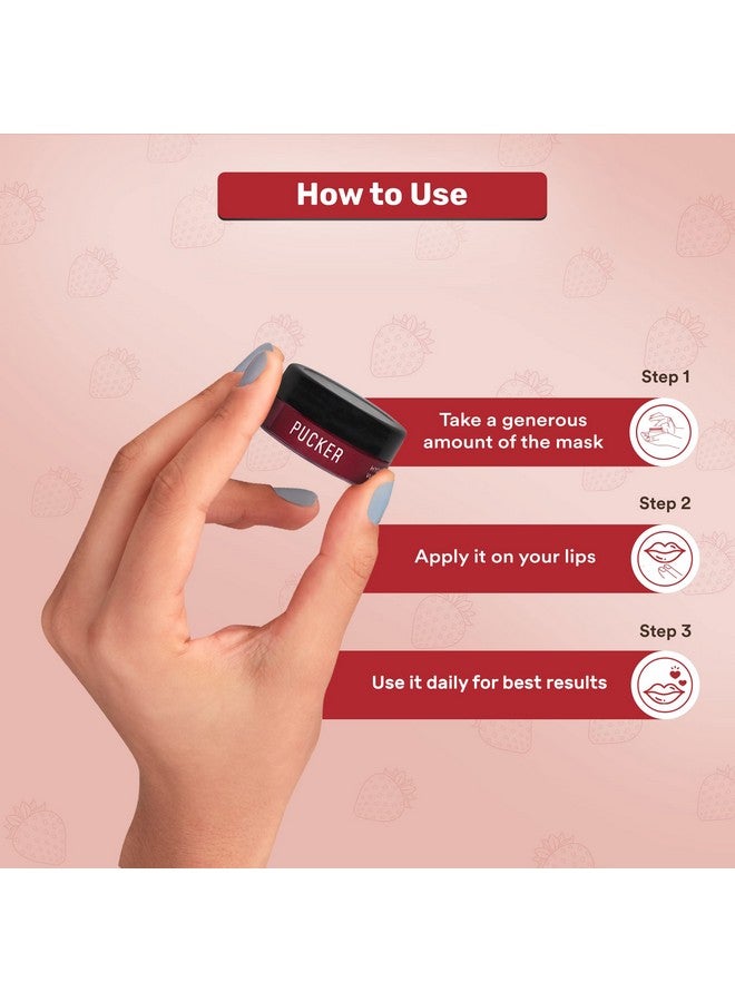 Enn Pucker Hydrating Lip Balm/Mask For Dark Lips, Brightening Dark Lips, Tinted Lip Balm For Women & Men For Dry & Chapped Lips, 7gm - Image 4