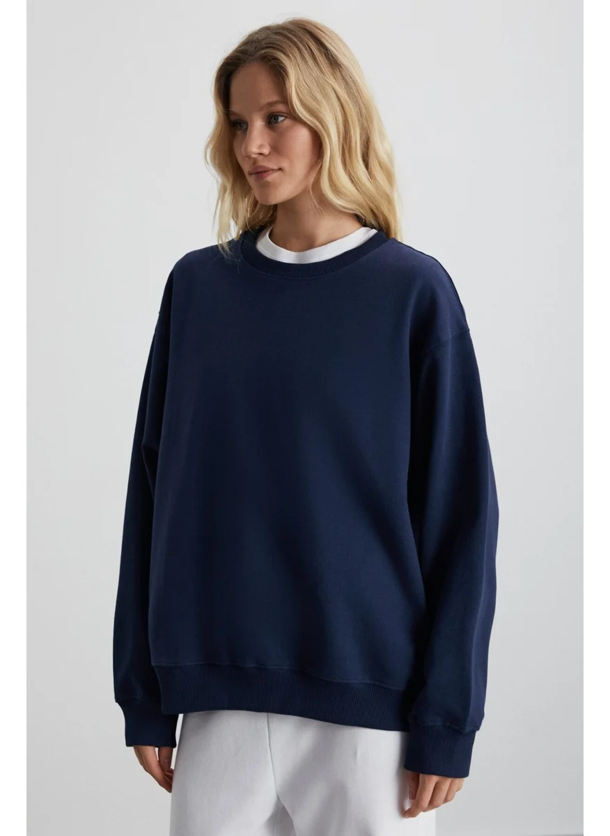 جريميلانج Karıus Women's Navy Blue Sweatshirt