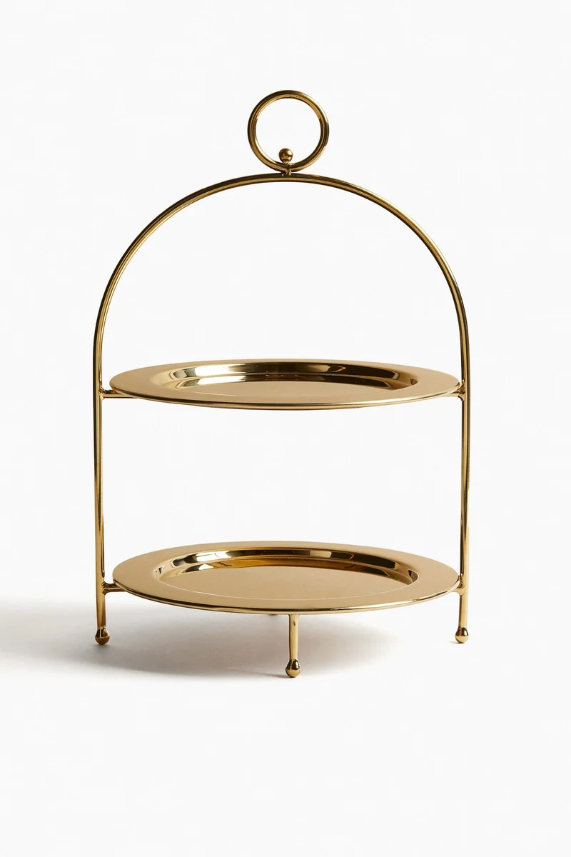 H&M Two-tiered stainless steel cake stand