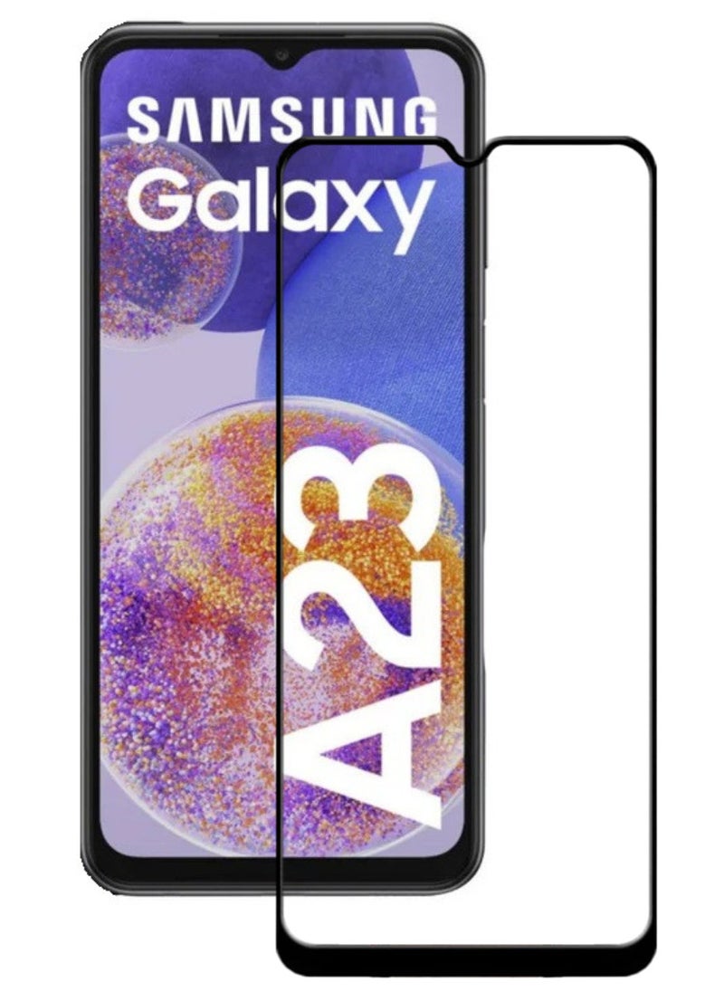 ACLIX Antistatic ESD Dustproof Premium Quality High Definition Tempered Glass Screen Protector Designed For Samsung Galaxy A23 - Image 1