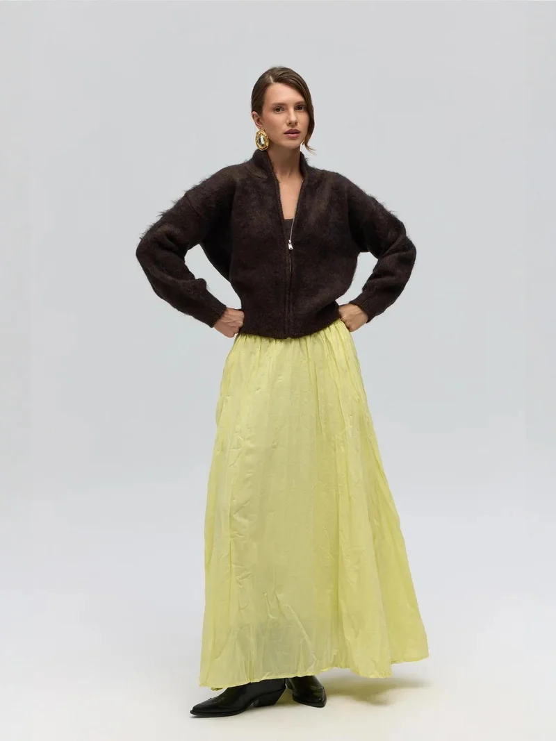 Mai Collection Amber Yellow MAI STUDIOS Jayla Maxi Skirts for Women | Best Price UAE
