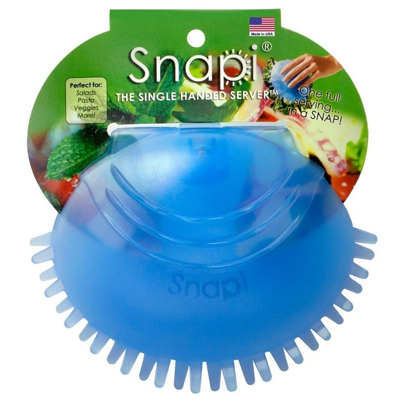 Snapi The Single Handed Salad Server Berry Blue