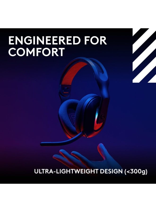 ASTRO Logitech Astro A20 X LIGHTSPEED Wireless Gaming Headset for PS5, Xbox, Switch, PC with 2-system PLAYSYNC Audio, Bluetooth, LIGHTSYNC RGB, and 48 kHz Boom Mic - Black - Image 2