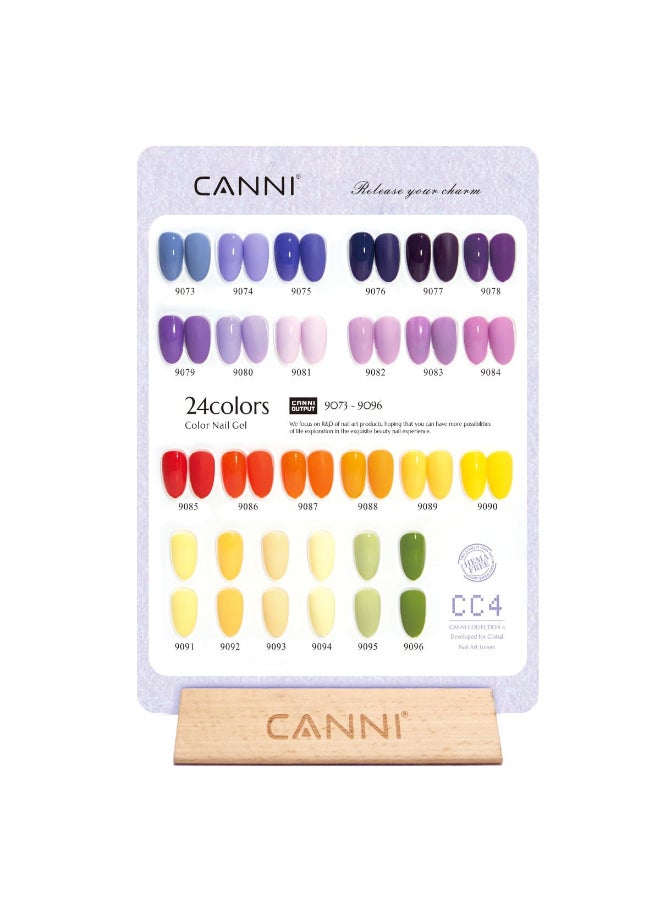 CANNI 30Pcs 9ML Hemafree Gel Nail Polish SetPurple Gel Polish Yellow Red Orange Green Dark Purple Gel Polish Kit Color Soak Off LED Nail Art Starter Manicure Salon DIY at Home - Image 4