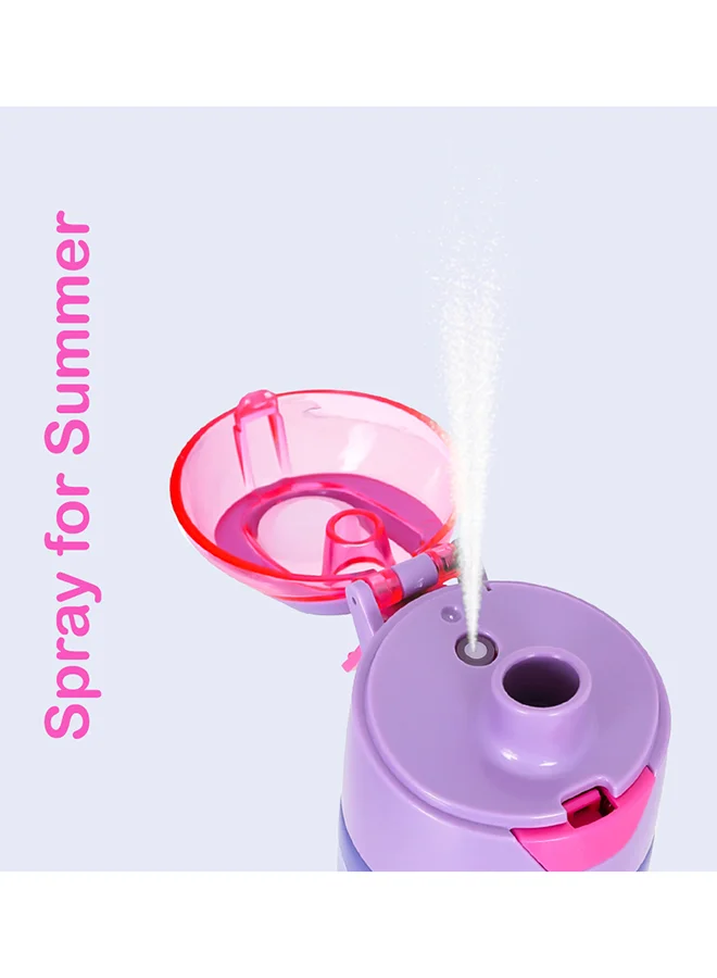 Eazy Kids Pink Eazy Kids Insulated SS Water Bottle w/Spray Mermaid - 640ml  | Best Price UAE