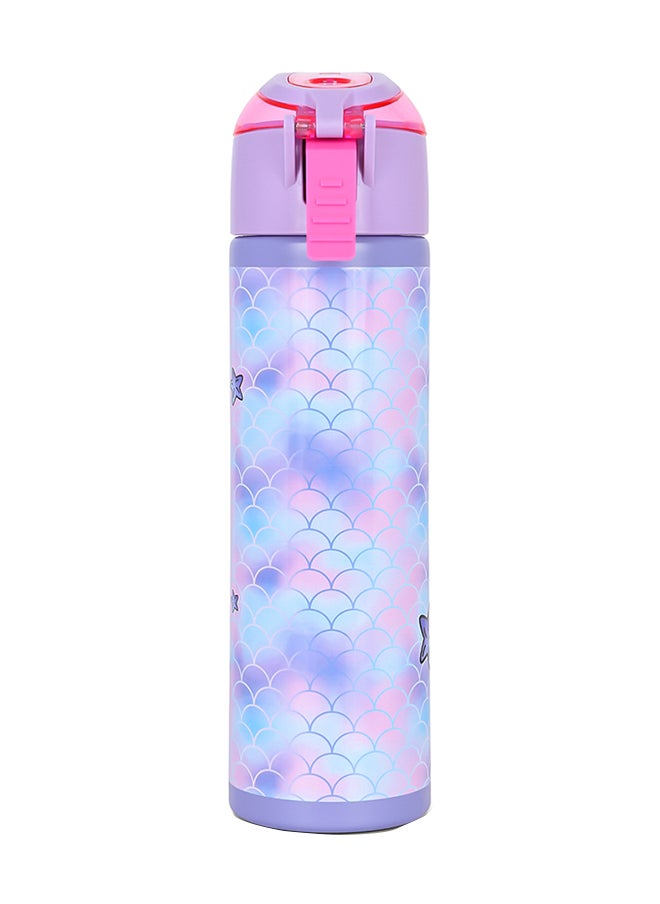 Eazy Kids Double Wall Insulated Steel Water Bottle With Spray Mermaid Pink, 640Ml  - Image 2