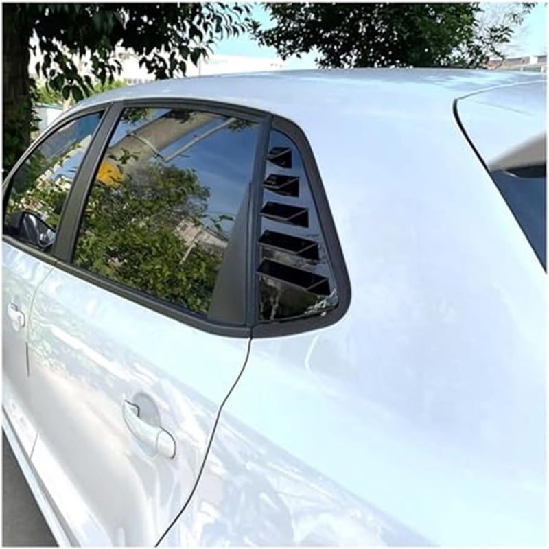 QASULER Car Rear Louver Window Cover for VW Polo MK6 - Image 4