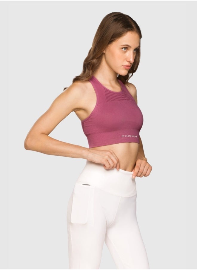 Musclemind Women's Flare Pants with High Waist Anti Slip No Roll Down Waistband, 2 Deep Pockets, Super Soft, Lightweight And Streachable Fabric for All Day Comfort  - Image 5