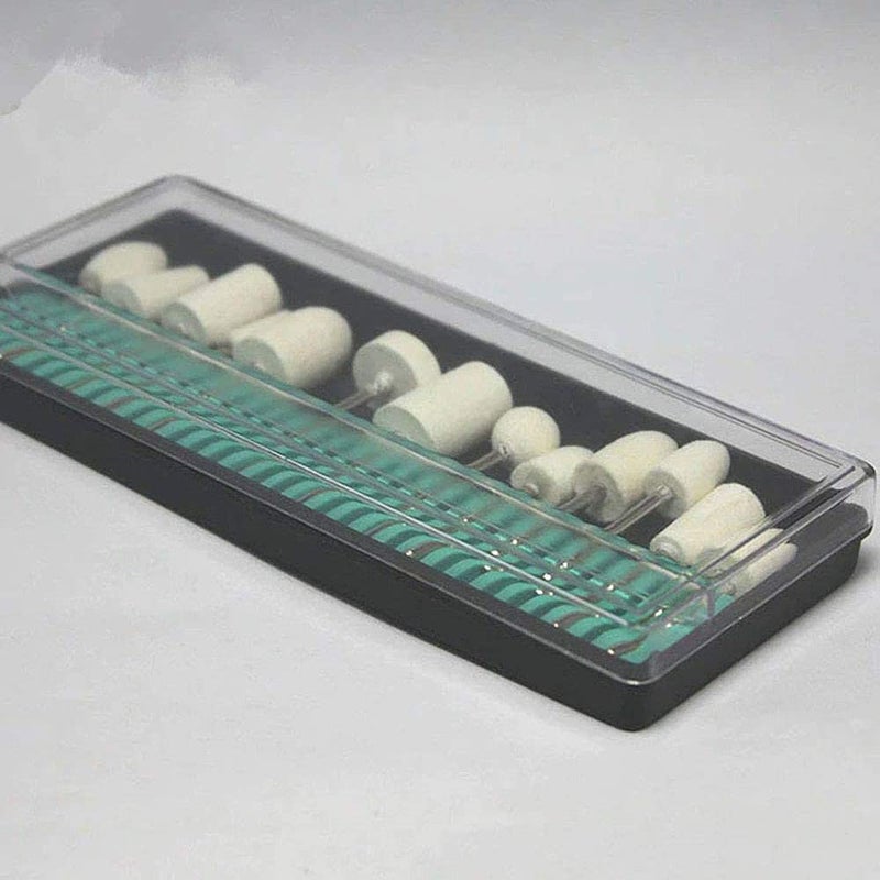 DIY Crafts CTDIYHI44227 12 Pcs Wool Bit Set Woolen Polishing Bits Electric Manicure Drill Bit Set Buffing Bit Set - Image 2