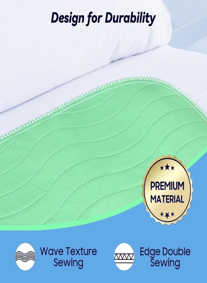 FYGRIP 4 Pack 24” x 24” Extra Heavy Absorbency Washable Underpads, Waterproof Nursing Pads Incontinence Bed Pads, Reusable Washable Pee Pads for Dogs, Diaper Changing & Adults, Washable Puppy Pads - Image 5