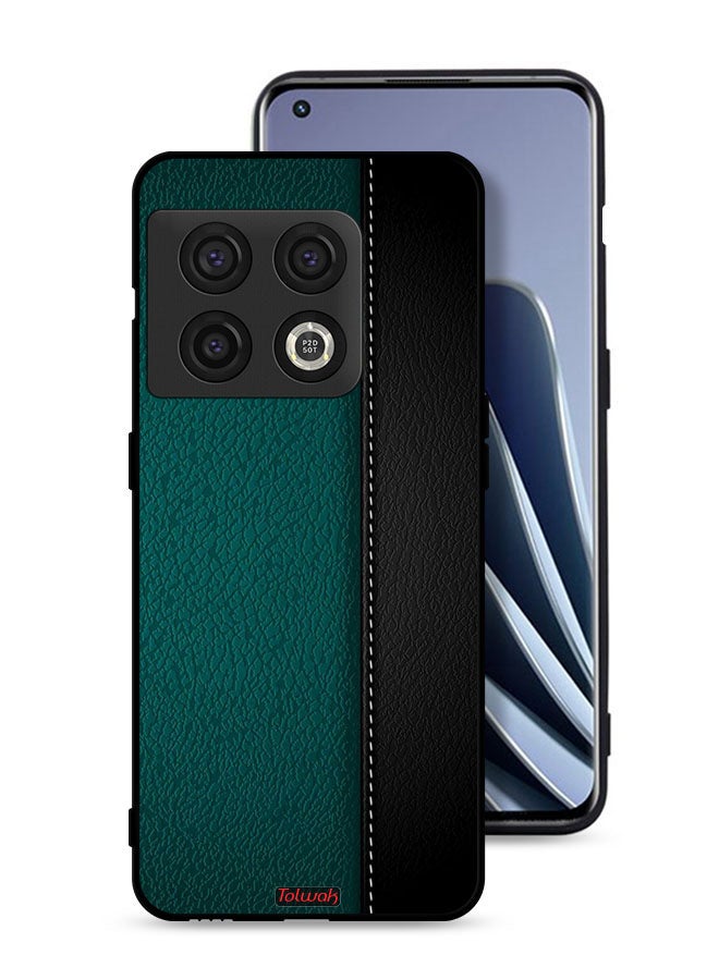 Tolwak OnePlus 10 Pro 5G Protective Case Cover Leather Pattern - Image 1