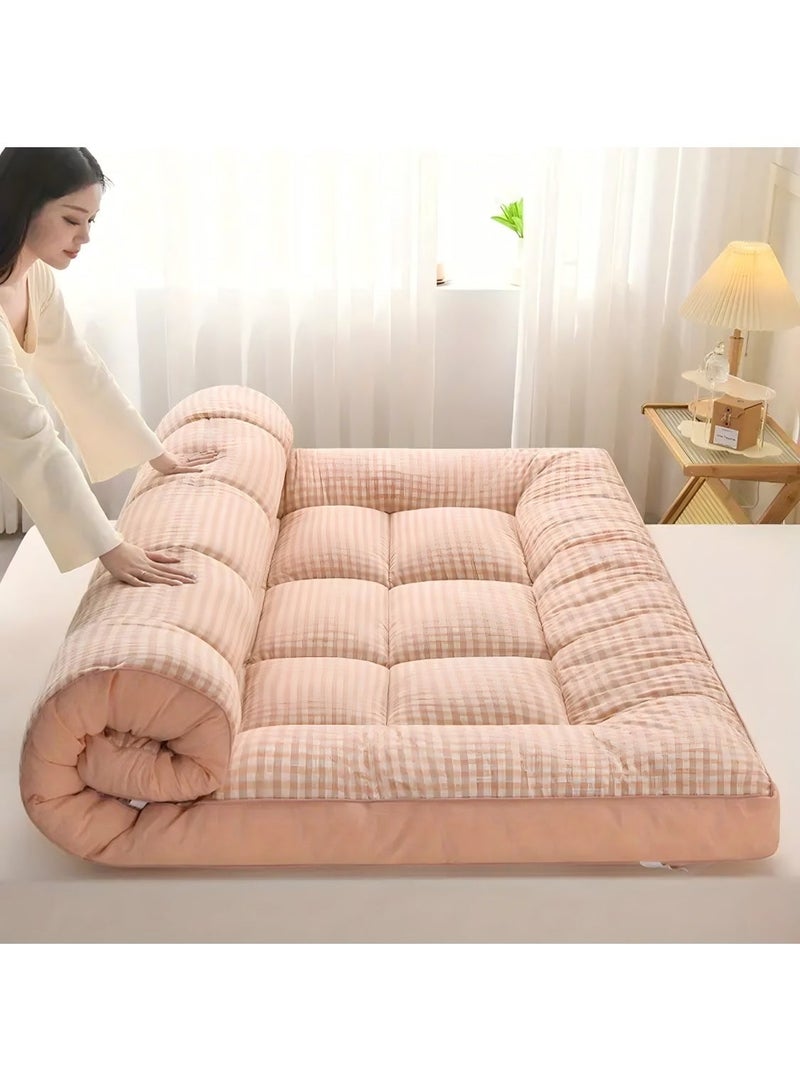 مراتب أرضية، مراتب محمولة قابلة للطي، مراتب تخييم، مراتب غرفة ضيوف، حصائر نوم تاتامي، نماذج مريحة لخريفي وشتوي، مناسبة لغرف النوم، الشقق، المهاجع - مجموعة متنوعة من الألوان، فردية، مزدوجة، كينغ، بحجم قياسي - Image 4