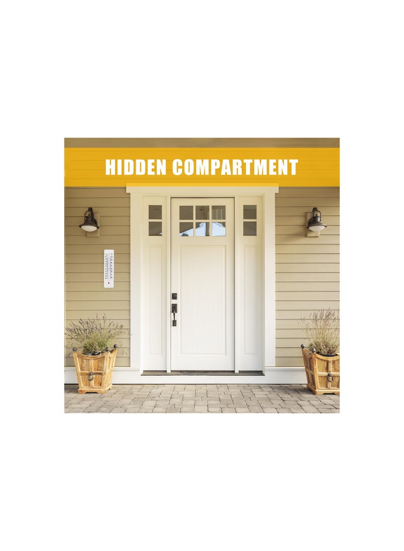 Outdoor Key Cabinet with Hidden Compartment, Decorative Thermometer Key Hider, Secret Storage for Keys, Coins, and Money - 2 Pack of Discreet Hiding Containers. - Image 5