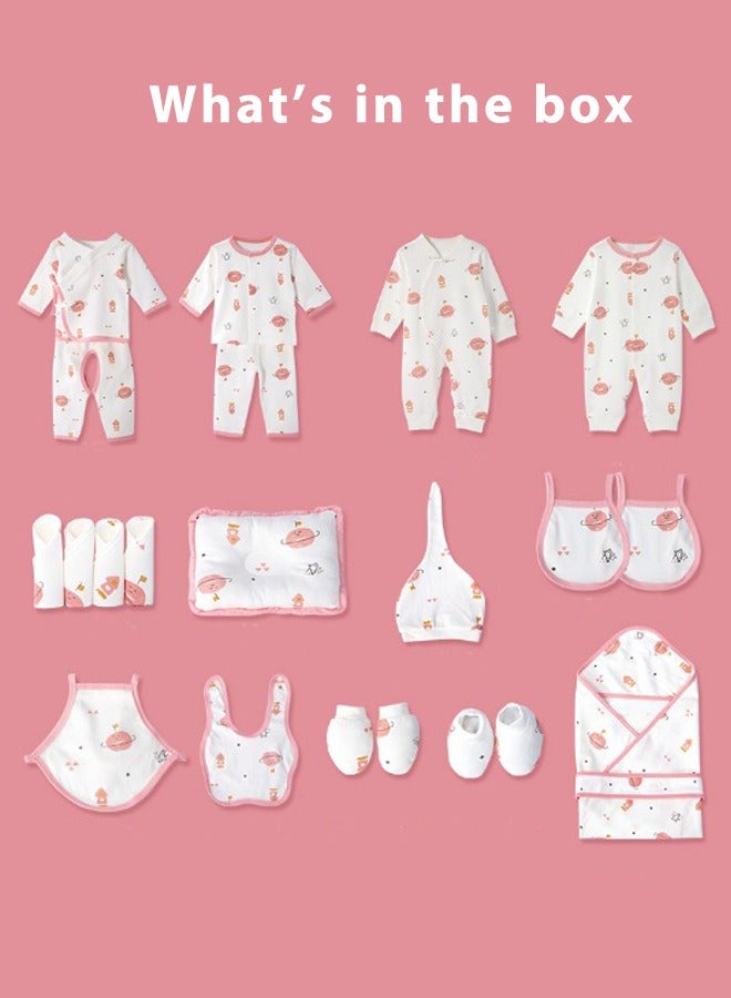 bbet 22PCS Newborn Baby Gift Set, Newborn Layette Gift Set for Boys and Girls, Babies Essential Clothes Accessories with Baby Blanket, 100% Premium Cotton, for Spring Summer Autumn Winter Four Seasons - Image 2