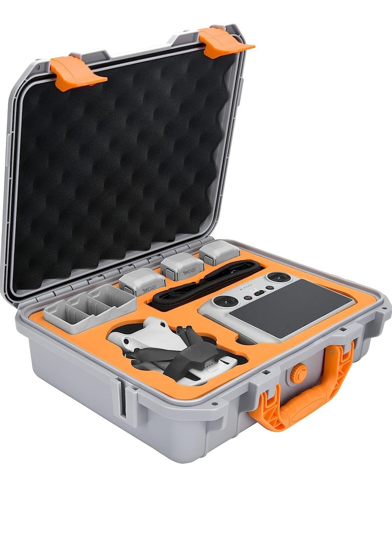 KASTWAVE Hard Case for DJI Mini 3 Pro/Mini 3 Waterproof Pressure Resistant Carrying Case for DJI Mini 3 Pro/Mini 3 Accessories - Fits Latest DJI RC (Not Included Neck Strap) - Image 1