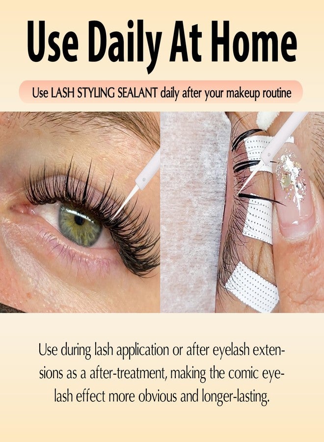 GOLLEEPRO Eyelash Coating Sealant, Lash Styling Sealant for Manga Eyelash, Eyelash Sealer for Lash Extensions Eyelash Extension Sealant for Long-Lasting & Healthy Lash Extension Longer Retention- 10ml - Image 4