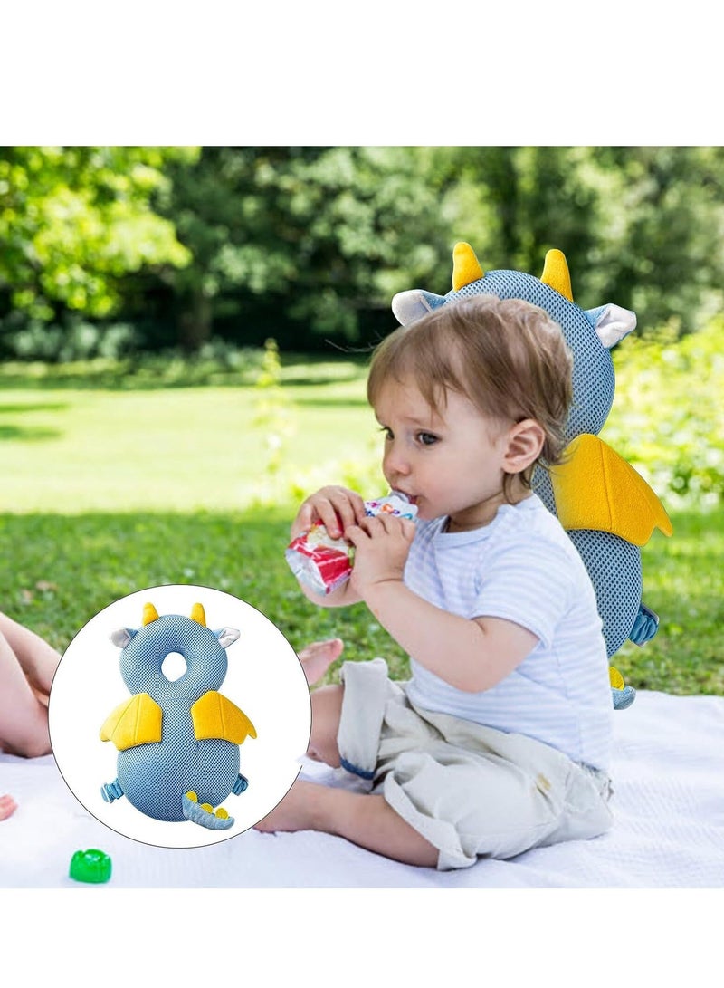 Toddler Head Protection Pillow Baby Head Protector Toddler Head Protector Backpack PP Cotton Filling Head Protector Anti-Fall Headrest Adjustable Child Safety Pad for Baby Walking Crawling  - Image 2