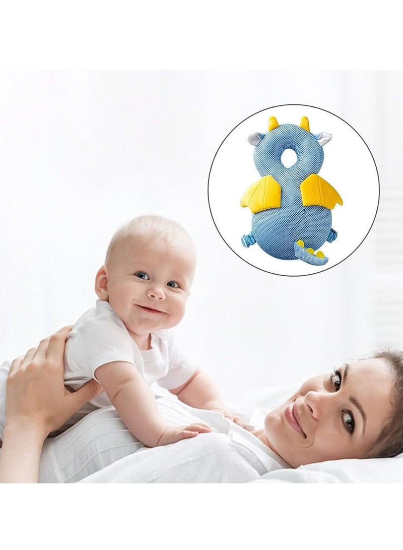 Toddler Head Protection Pillow Baby Head Protector Toddler Head Protector Backpack PP Cotton Filling Head Protector Anti-Fall Headrest Adjustable Child Safety Pad for Baby Walking Crawling  - Image 4