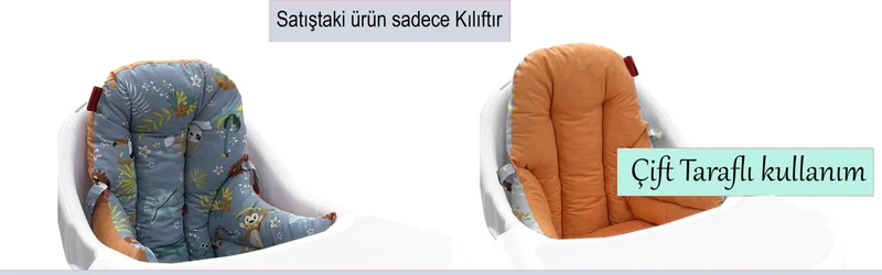 Holmer Stain Resistant Organic High Chair Cushion & Cover Md