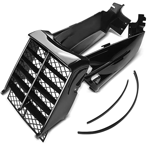 A-Premium Black Plastic Gas Tank Side Covers with Grill Compatible with Yamaha Banshee 350 1987-2006 2-PC Set - Image 1