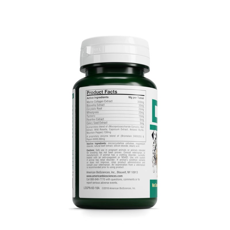 American BioSciences DGP, All-Natural Joint Supplement for Dogs - Joint Support with Turmeric, Boswellia Extract & More - Quick Effect for Pet Mobility Support - 120 Chewable Tablets (Pack of 2) - Image 3