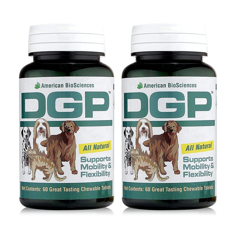 American BioSciences DGP, All-Natural Joint Supplement for Dogs - Joint Support with Turmeric, Boswellia Extract & More - Quick Effect for Pet Mobility Support - 120 Chewable Tablets (Pack of 2) - Image 1