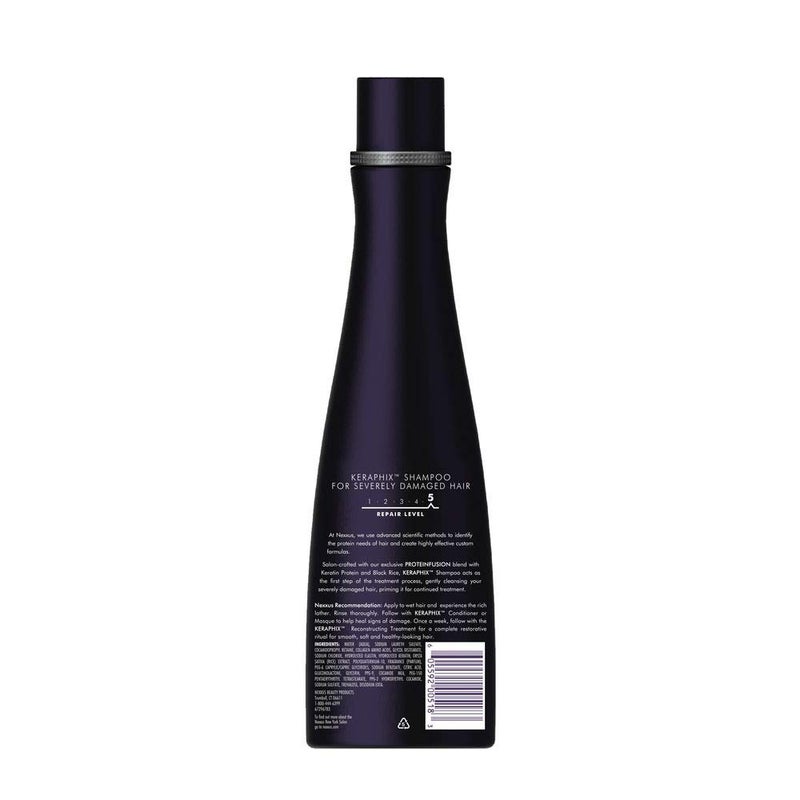 Nexxus Keraphix Shampoo for Damaged Hair Keraphix with ProteinFusion Silicone-Free with Keratin Protein and Black Rice 13.5 oz - Image 2