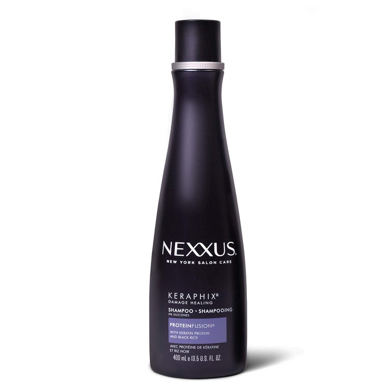 Nexxus Keraphix Shampoo for Damaged Hair Keraphix with ProteinFusion Silicone-Free with Keratin Protein and Black Rice 13.5 oz - Image 1