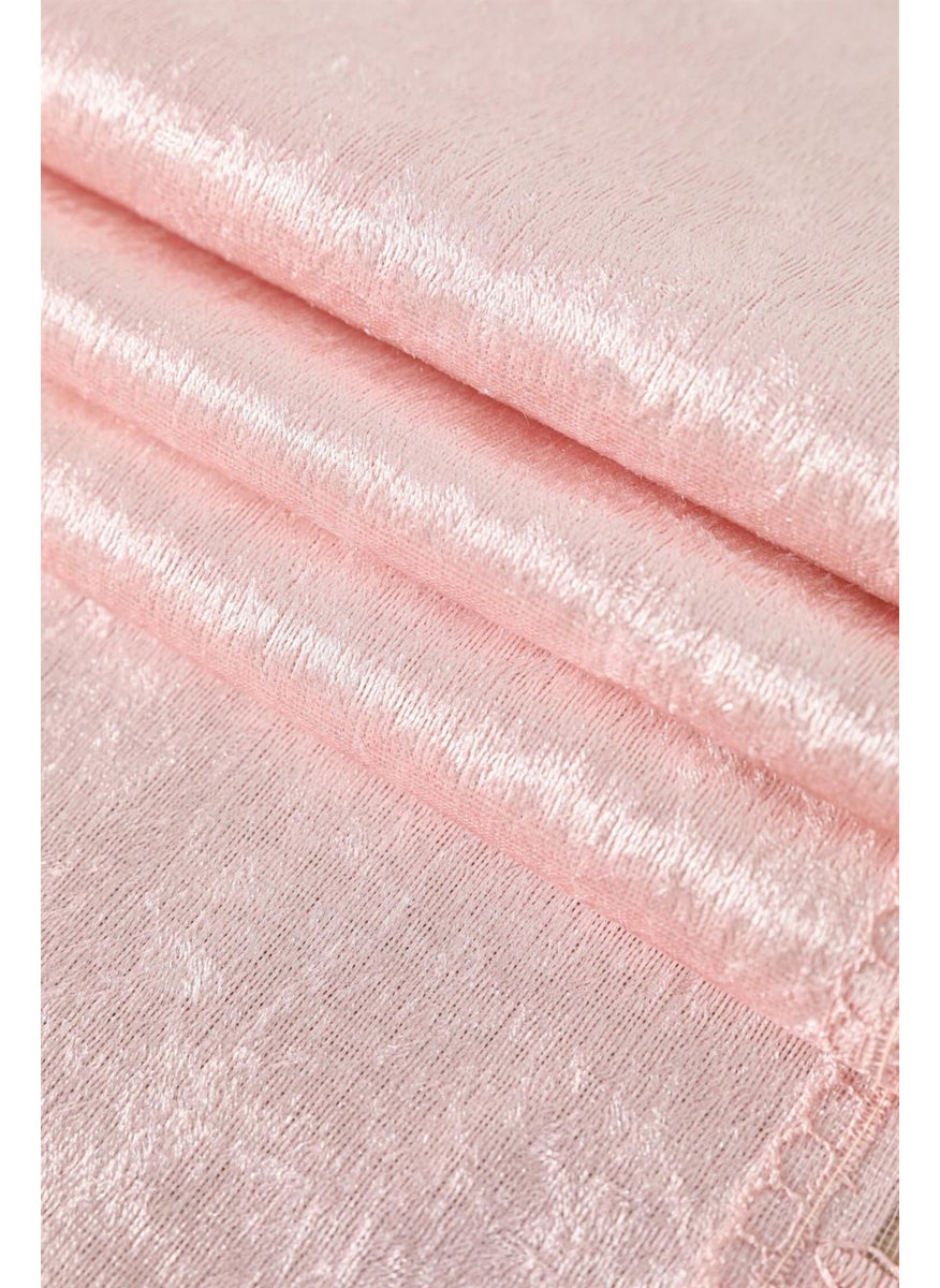 Favora - Fatih Guipure Velvet Runner - Pink - Image 1